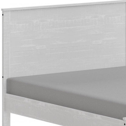 White Solid Wood Full Double Bed Frame HomeRoots