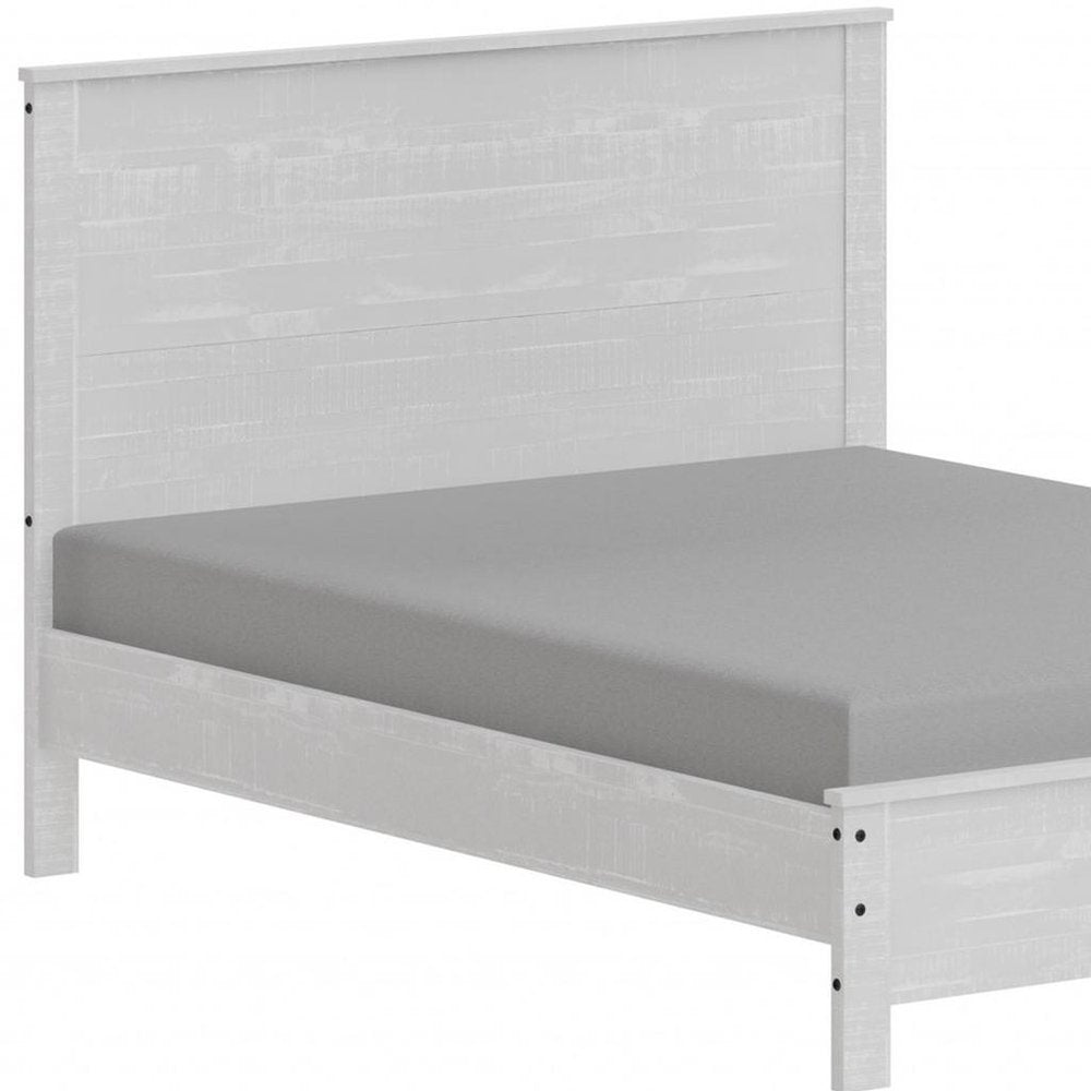 White Solid Wood Full Double Bed Frame HomeRoots
