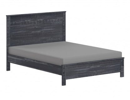 Grey Solid Wood Full Double Bed Frame HomeRoots