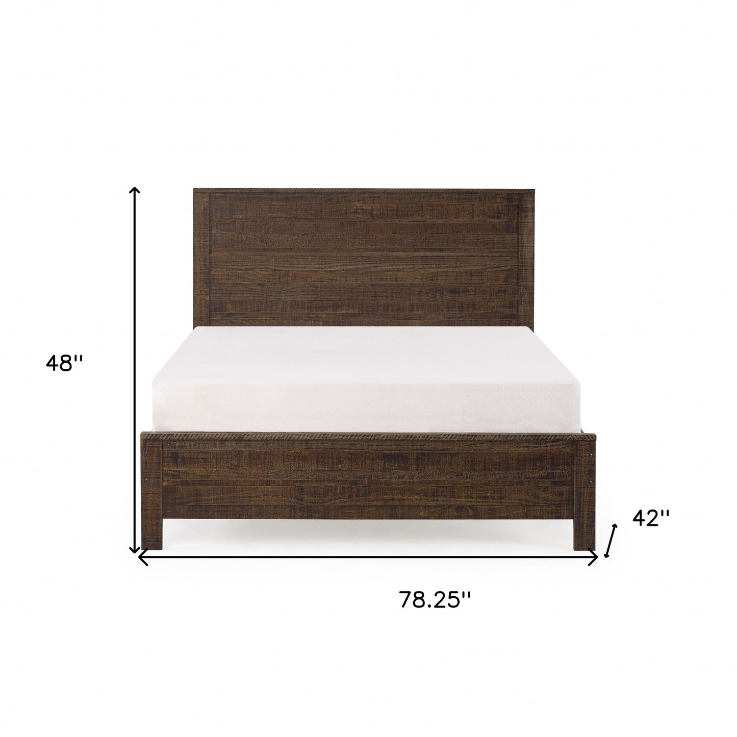 Espresso Solid Wood Twin Bed Frame