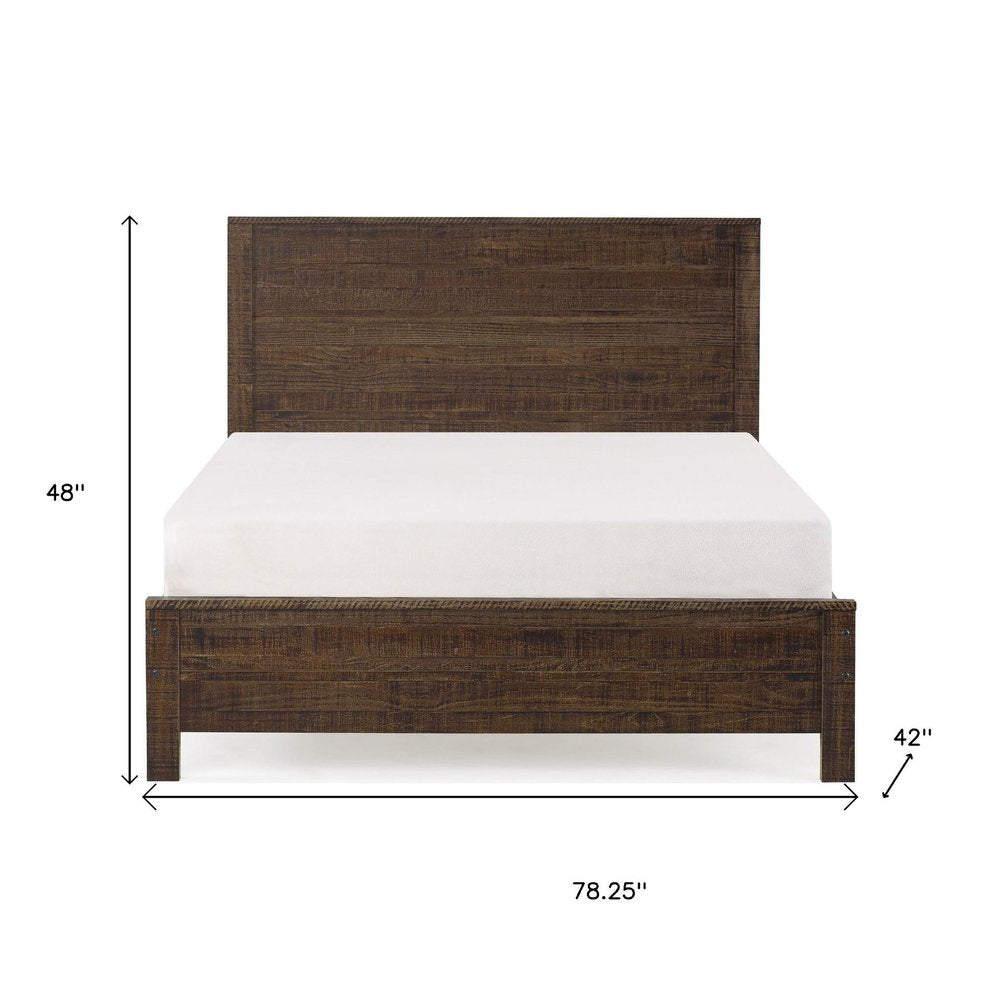 Espresso Solid Wood Twin Bed Frame HomeRoots