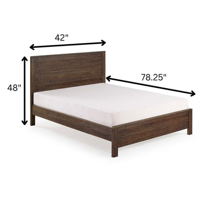 Espresso Solid Wood Twin Bed Frame HomeRoots