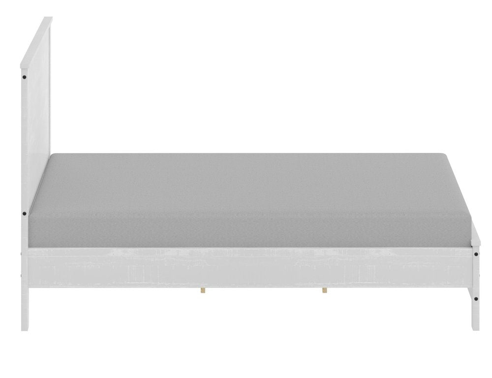 White Shiplap Texture Distressed Solid Wood Twin Bed Frame HomeRoots