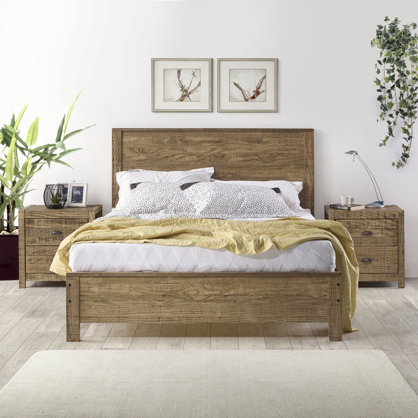 Espresso Solid Wood Twin Bed Frame