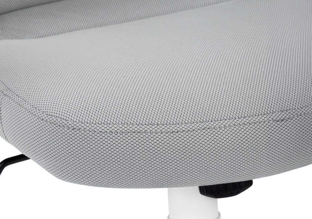 Gray and White Rolling Drafting Chair HomeRoots