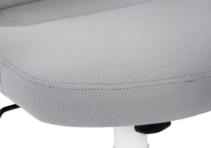 Gray and White Rolling Drafting Chair HomeRoots