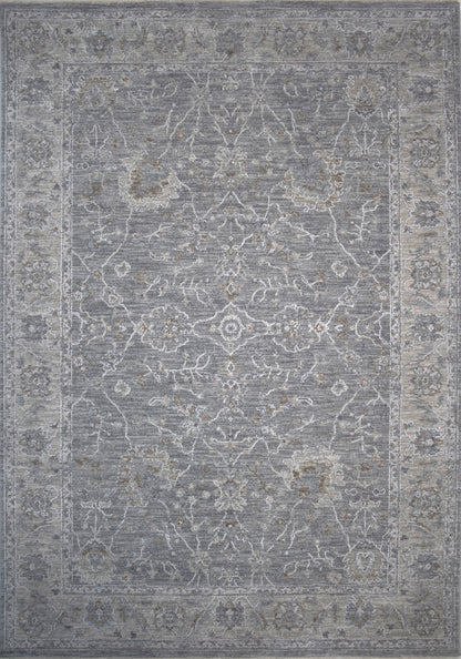 5' X 7' Blue Gray Southwestern Floral Area Rug - 63.0" (H) x 91.0" (W) x 0.4" (D)