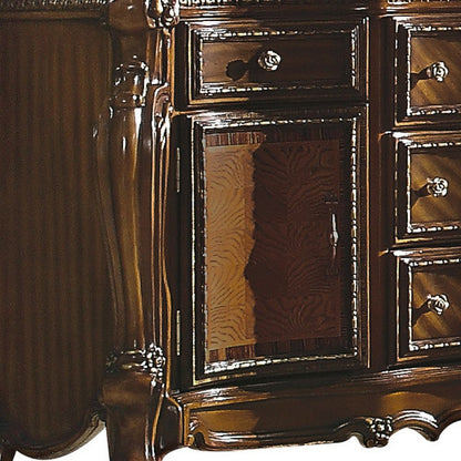 69" Brown Solid and Manufactured Wood Five Drawer Triple Dresser HomeRoots