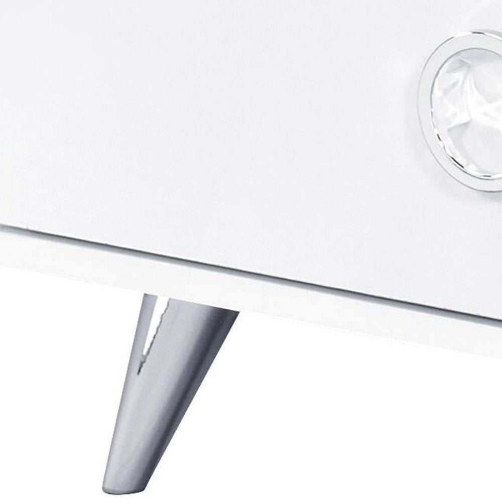 47" White Finish Manufactured Wood Six Drawer Double Dresser HomeRoots