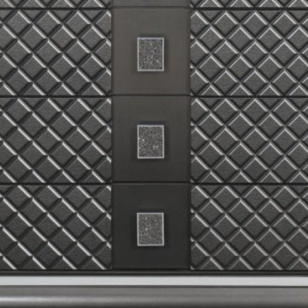 65" Gray Solid and Manufactured Wood Eight Drawer Double Dresser HomeRoots