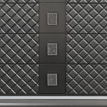 65" Gray Solid and Manufactured Wood Eight Drawer Double Dresser HomeRoots