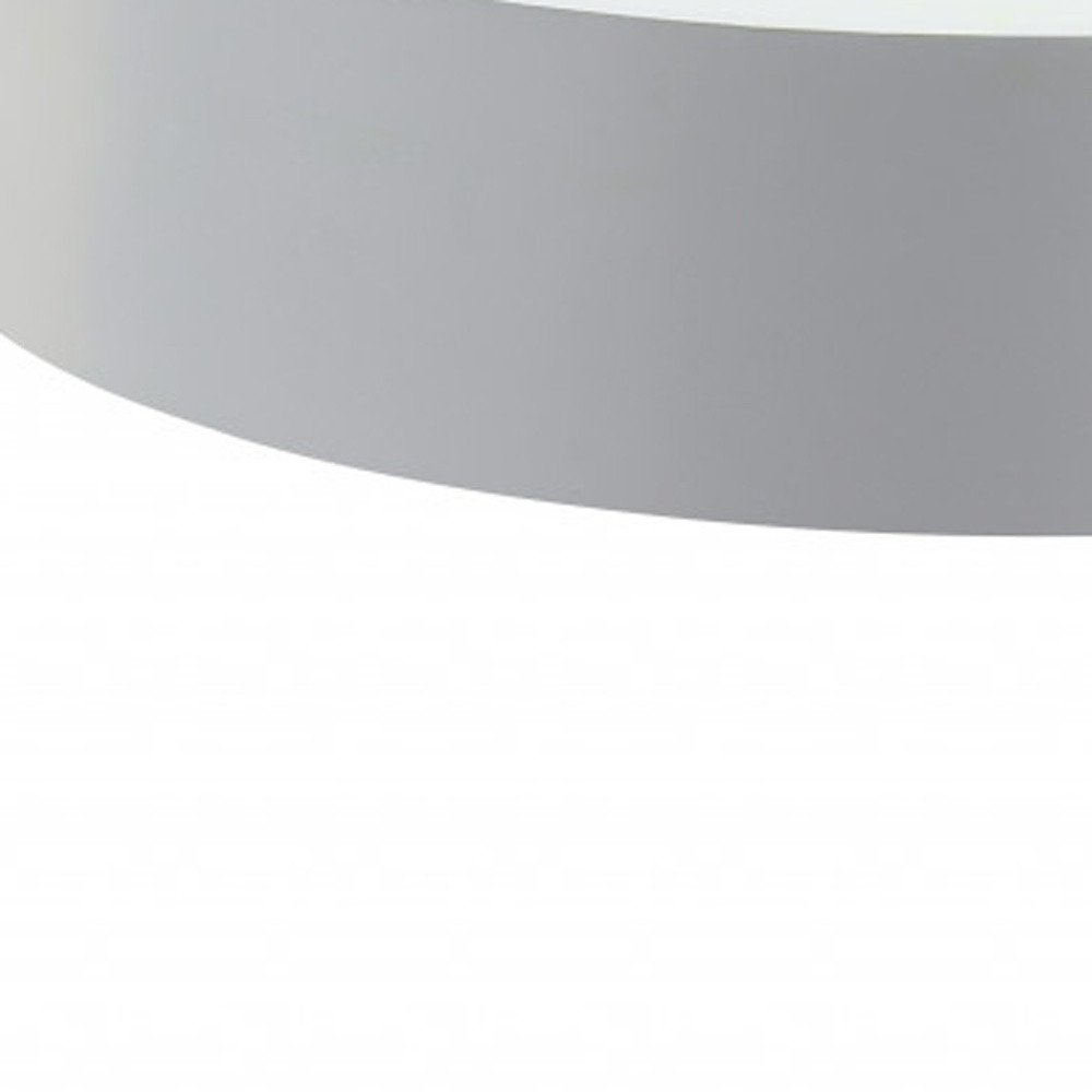 32" White and Natural Wood And Solid Wood Round Coffee Table HomeRoots