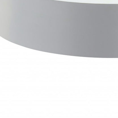 32" White and Natural Wood And Solid Wood Round Coffee Table HomeRoots