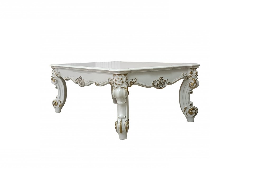 53" Pearl Wood Coffee Table HomeRoots