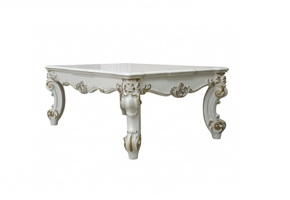 53" Pearl Wood Coffee Table HomeRoots