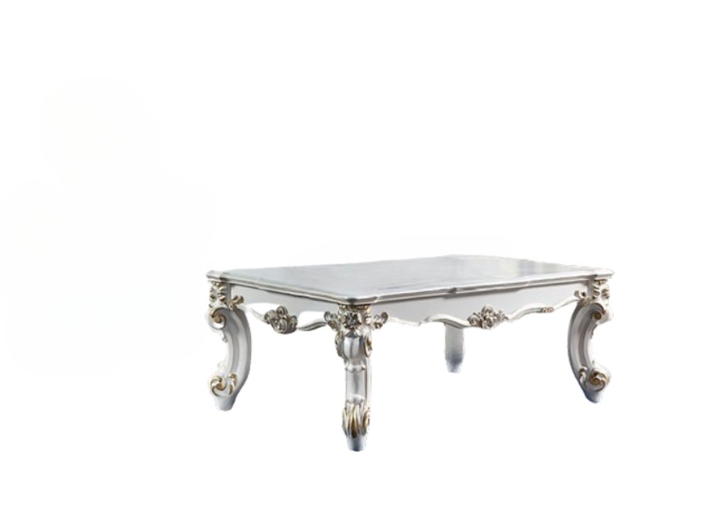 53" Pearl Wood Coffee Table HomeRoots