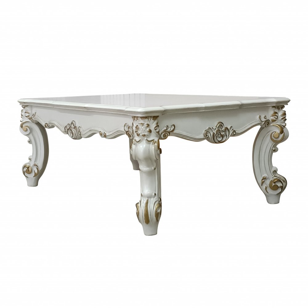 53" Pearl Wood Coffee Table HomeRoots