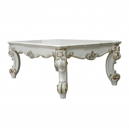 53" Pearl Wood Coffee Table HomeRoots