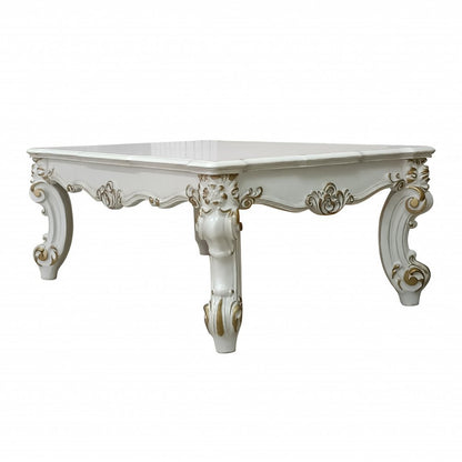 53" Pearl Wood Coffee Table HomeRoots