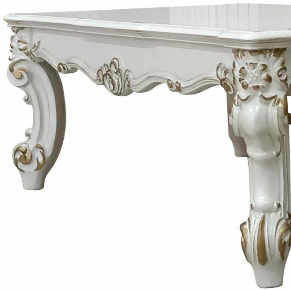 53" Pearl Wood Coffee Table HomeRoots
