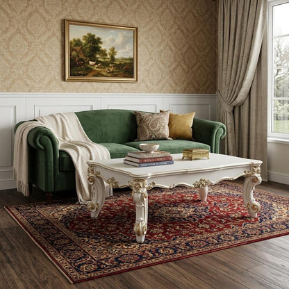 53" Pearl Wood Coffee Table HomeRoots