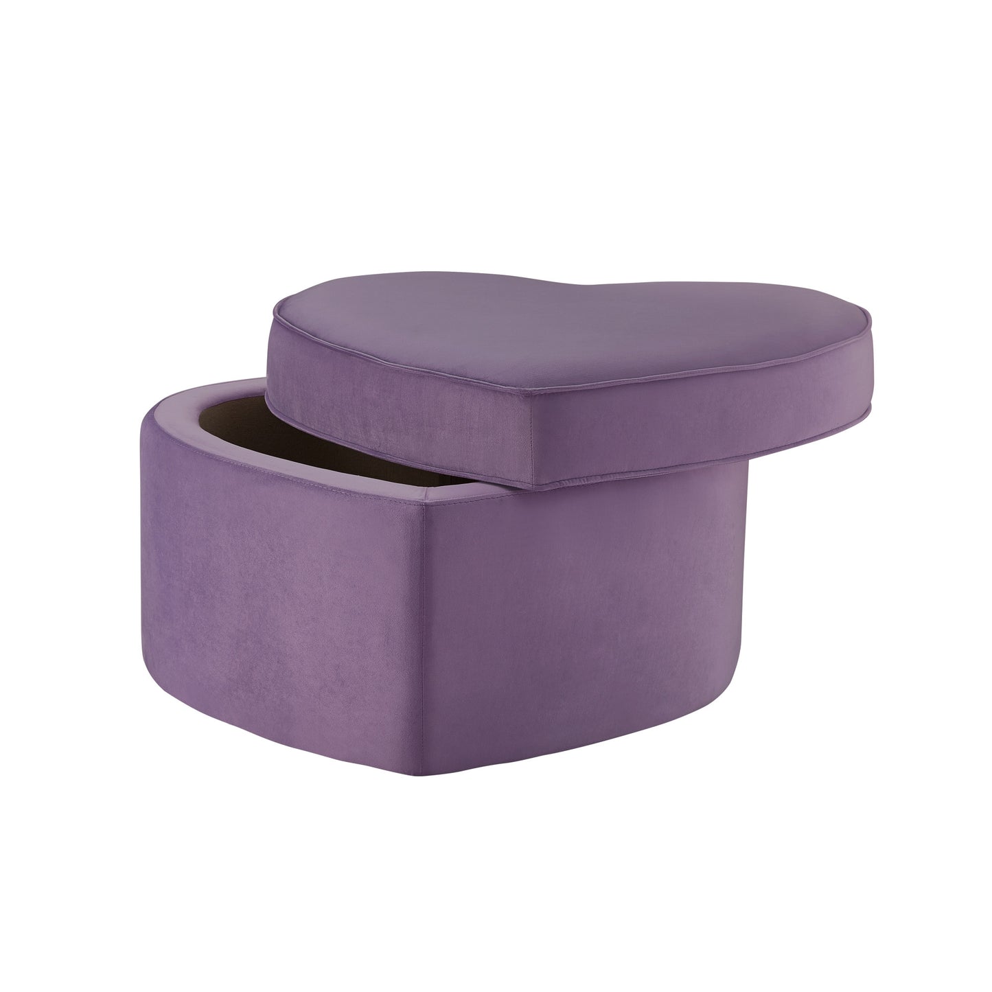 32" Purple Velvet Specialty Storage