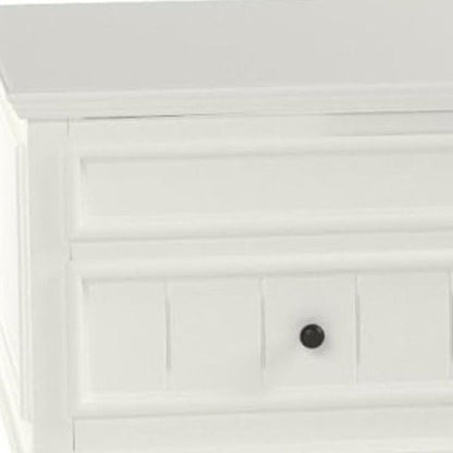 48" White Wood Lift Top Solid Coffee Table With Two Drawers HomeRoots
