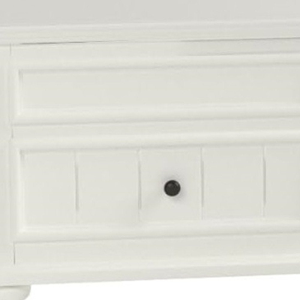 48" White Wood Lift Top Solid Coffee Table With Two Drawers HomeRoots
