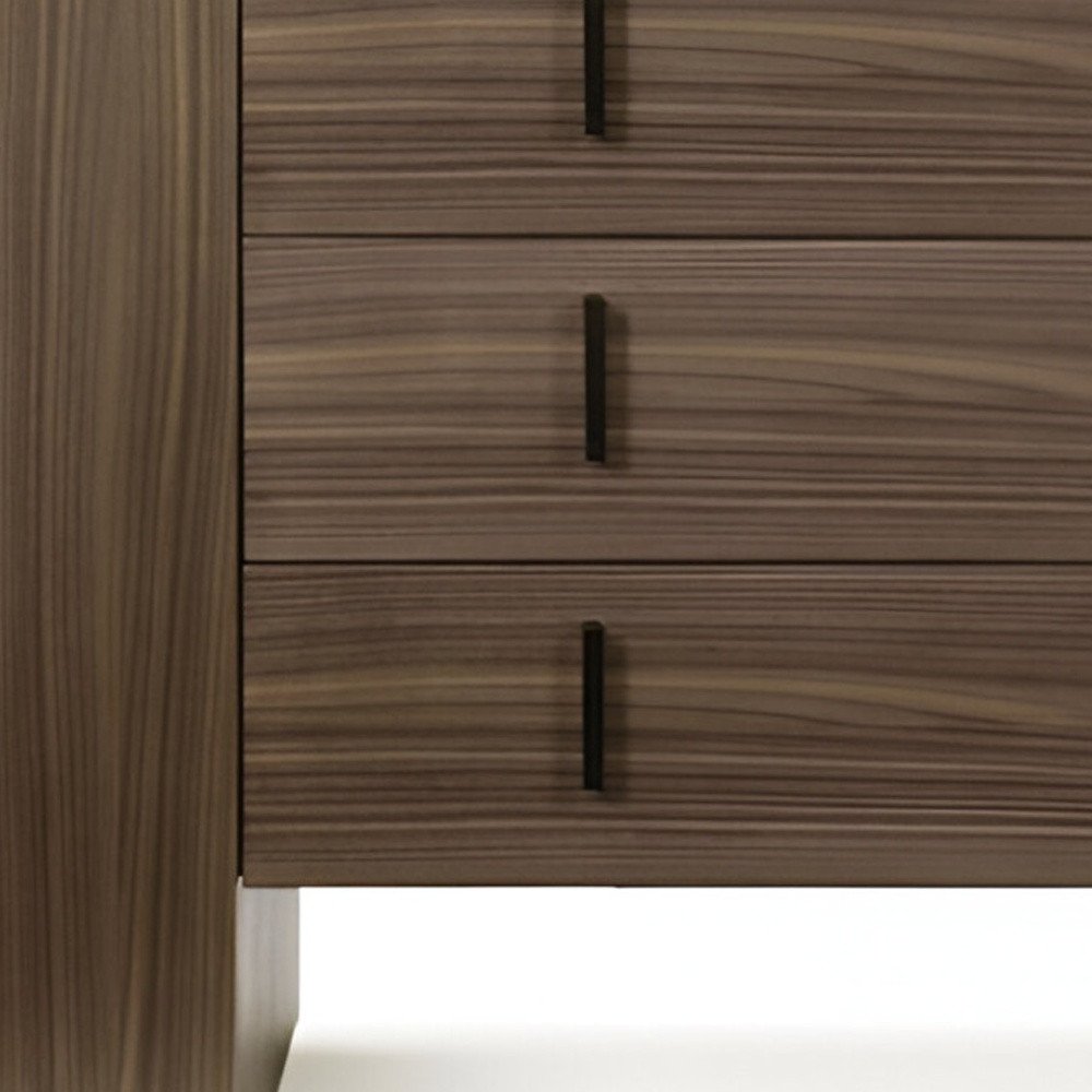 55" Brown Wood Three Drawer Dresser HomeRoots