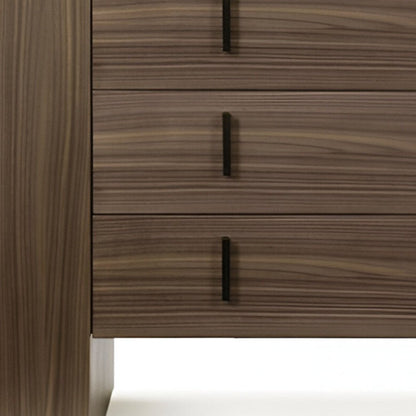 55" Brown Wood Three Drawer Dresser HomeRoots