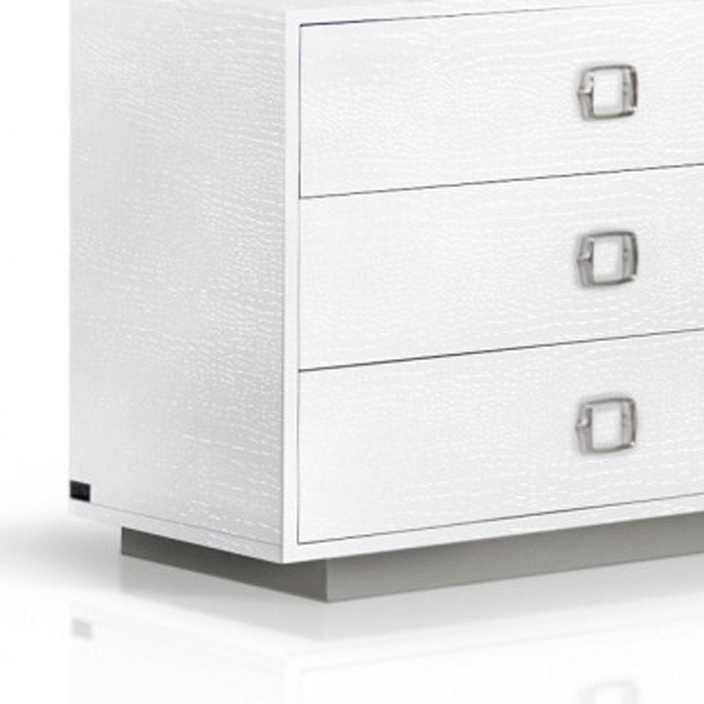 63" White Solid And Manufactured Wood Six Drawer Dresser HomeRoots