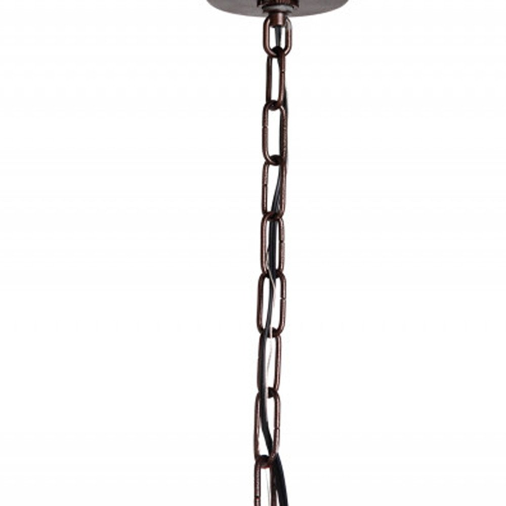 Brown Sputnik Twelve Light Metal Chandelier — view 4