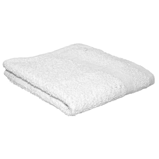 Set of Twelve White Cotton 15" X 25" Hand Towel Set HomeRoots