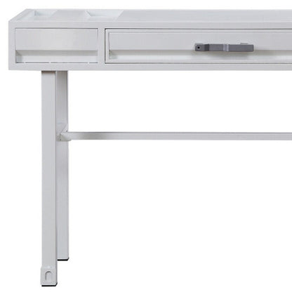 47" White Iron Vanity Table HomeRoots
