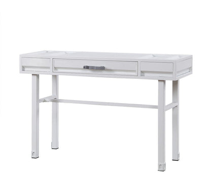 47" White Iron Vanity Table HomeRoots