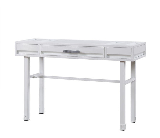 47" White Iron Vanity Table HomeRoots