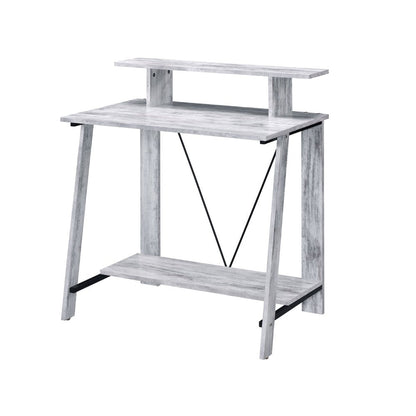 32" Antiqued White Writing Desk HomeRoots