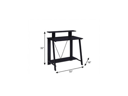 32" Black Writing Desk HomeRoots