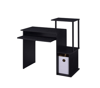 37" Black Computer Desk HomeRoots