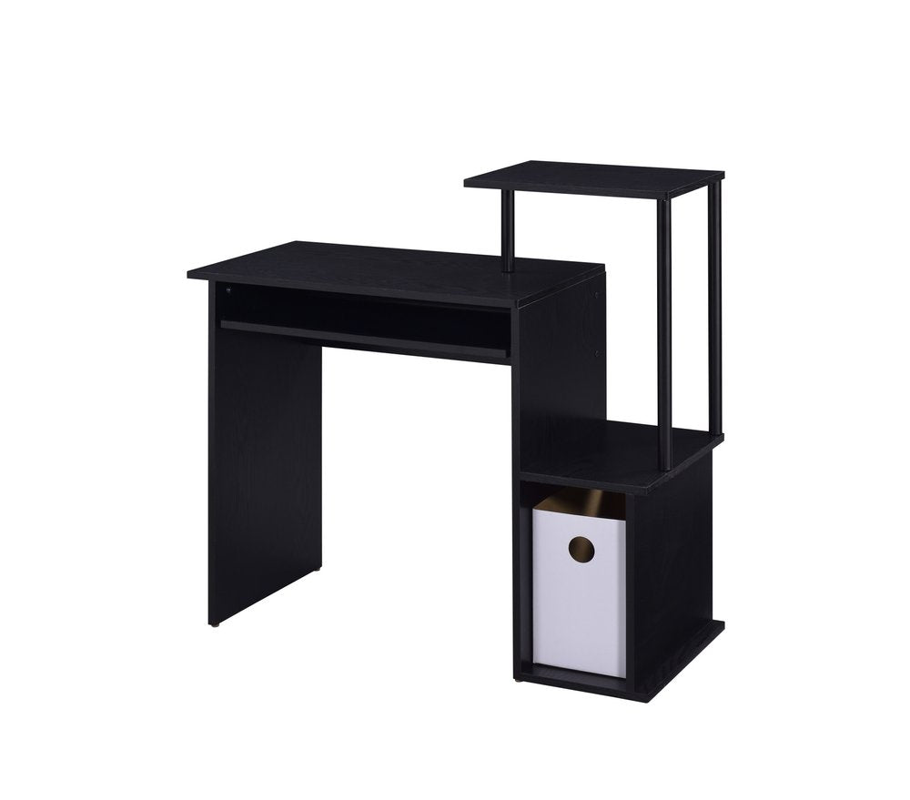 37" Black Computer Desk HomeRoots