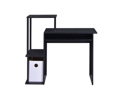 37" Black Computer Desk HomeRoots