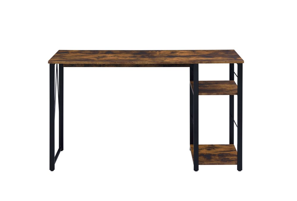 47" Brown and Black Writing Desk HomeRoots
