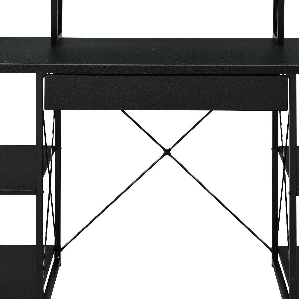 47" Black Computer Desk HomeRoots