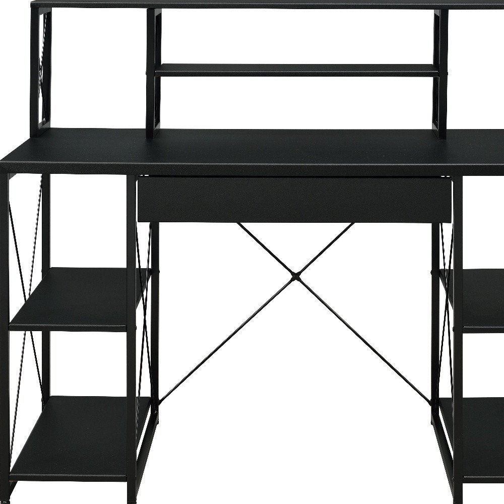 47" Black Computer Desk HomeRoots