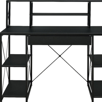 47" Black Computer Desk HomeRoots