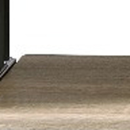 71" Natural and Black Music Recording Studio Desk HomeRoots
