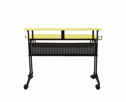 47" Yellow and Black Computer Desk HomeRoots