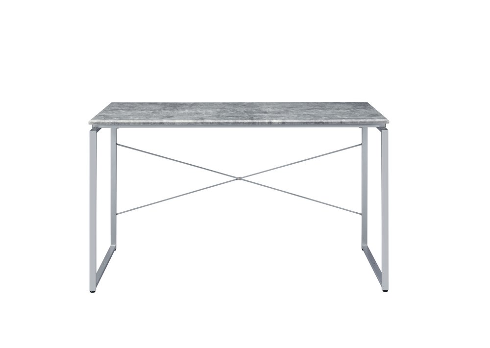 47" Gray and Black Writing Desk — view 1