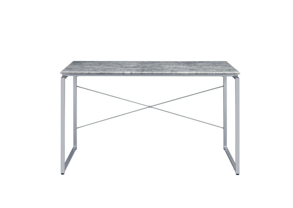 47" Gray and Black Writing Desk — view 4