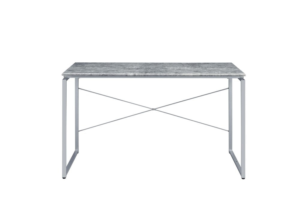47" Gray and Black Writing Desk HomeRoots
